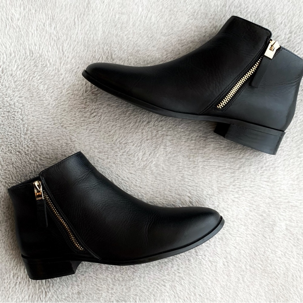ALDO| Leather Ankle Booties